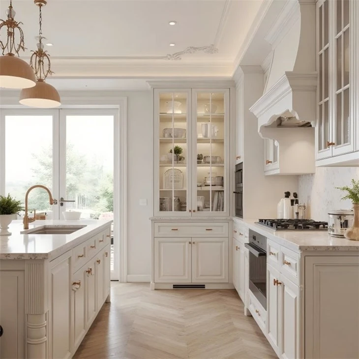 country kitchen painted cabinets (2)